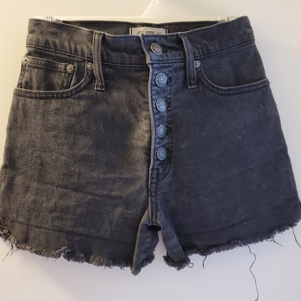 Madewell Black Denim Shorts